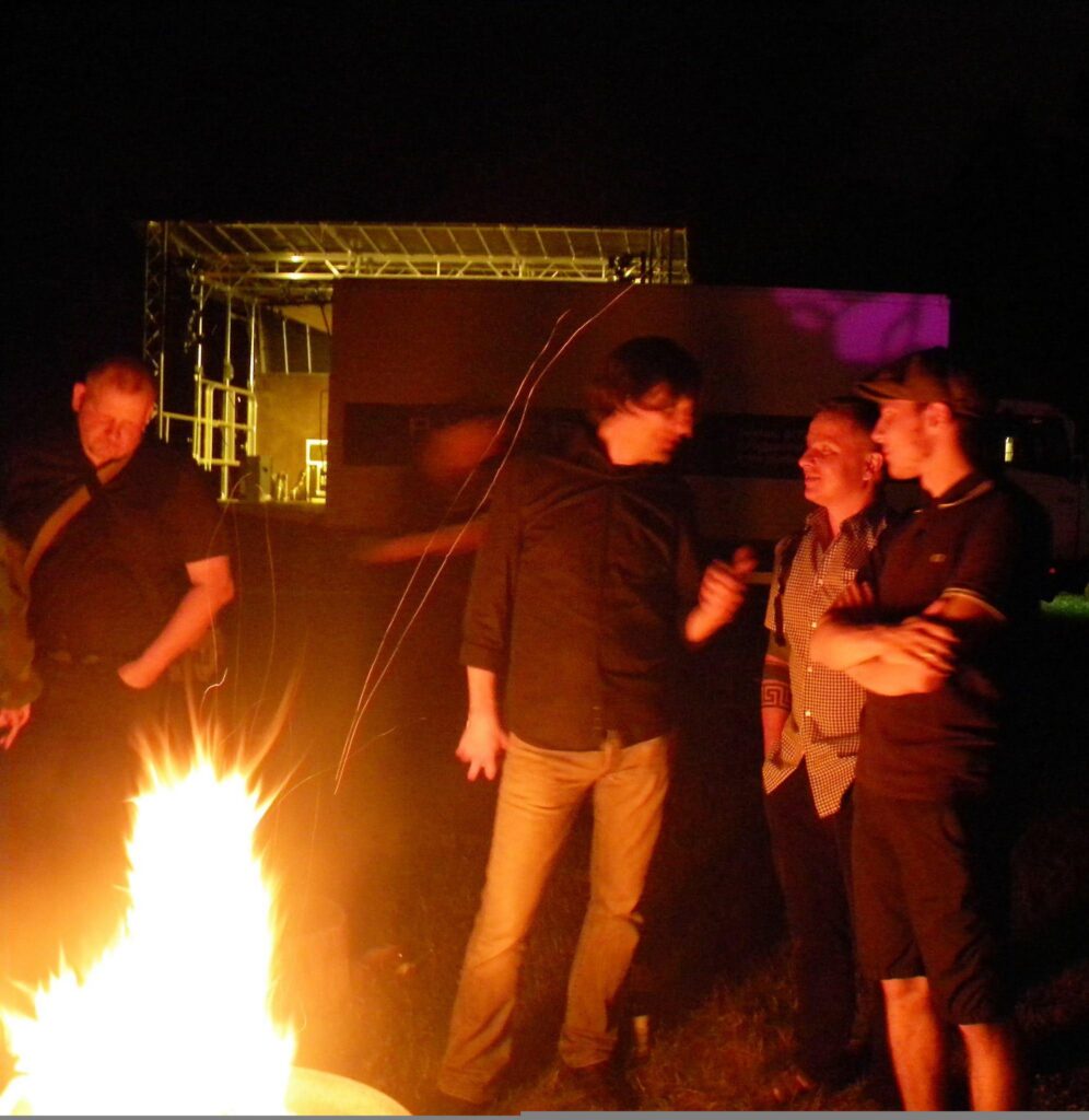 ire & Sun Festival 2017, Schloss Knauthain. v.l.n.r.: Michael Mücke, Nicolas Schulmann, Uwe Nolte, Till-Lucas Wessels 